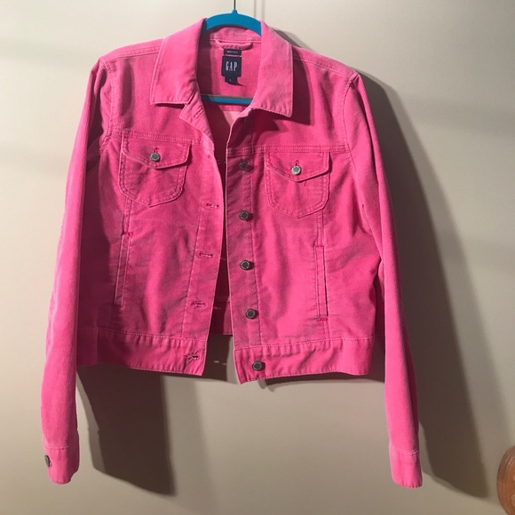 hot pink corduroy jacket